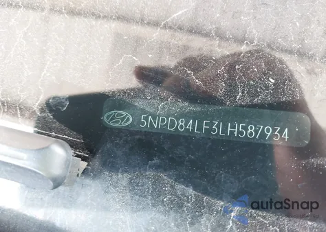 2020 Hyundai Elantra Sel z USA, uszkodzony, nr VIN 5NPD84LF3LH587934